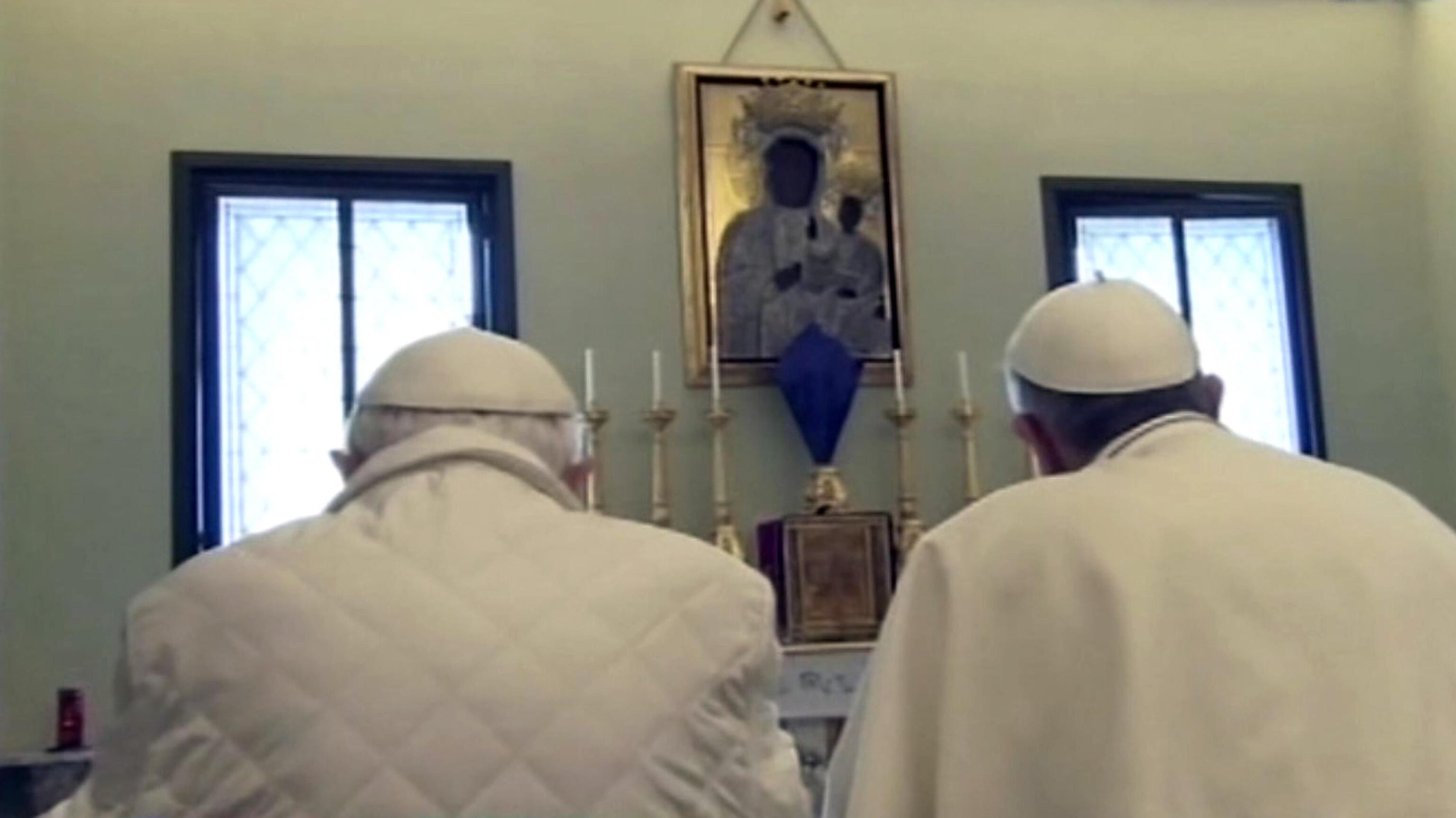 Papa Francesco incontra Benedetto XVI a Castel Gandolfo