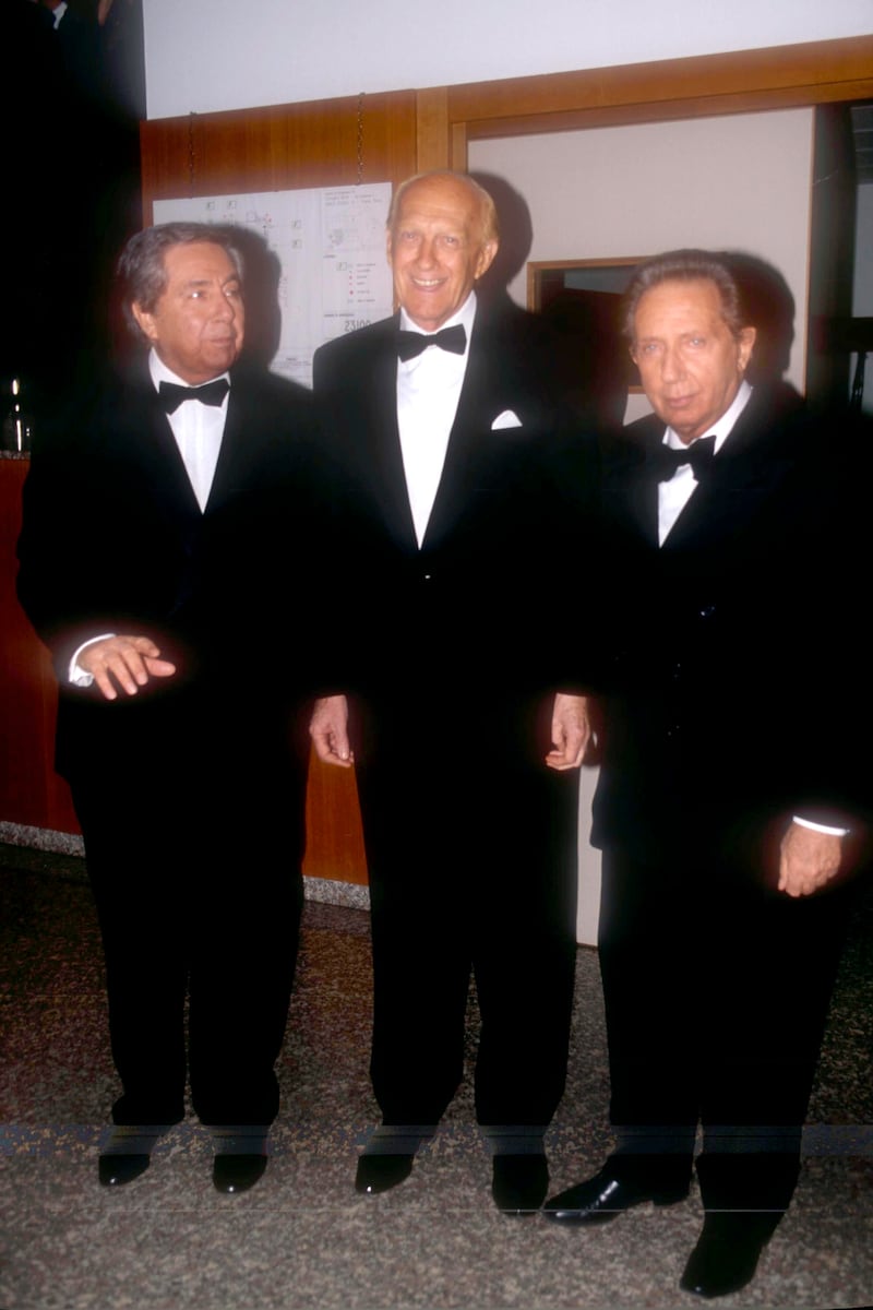 Raimondo Vianello con Corrado e Mike Bongiorno (1998)
