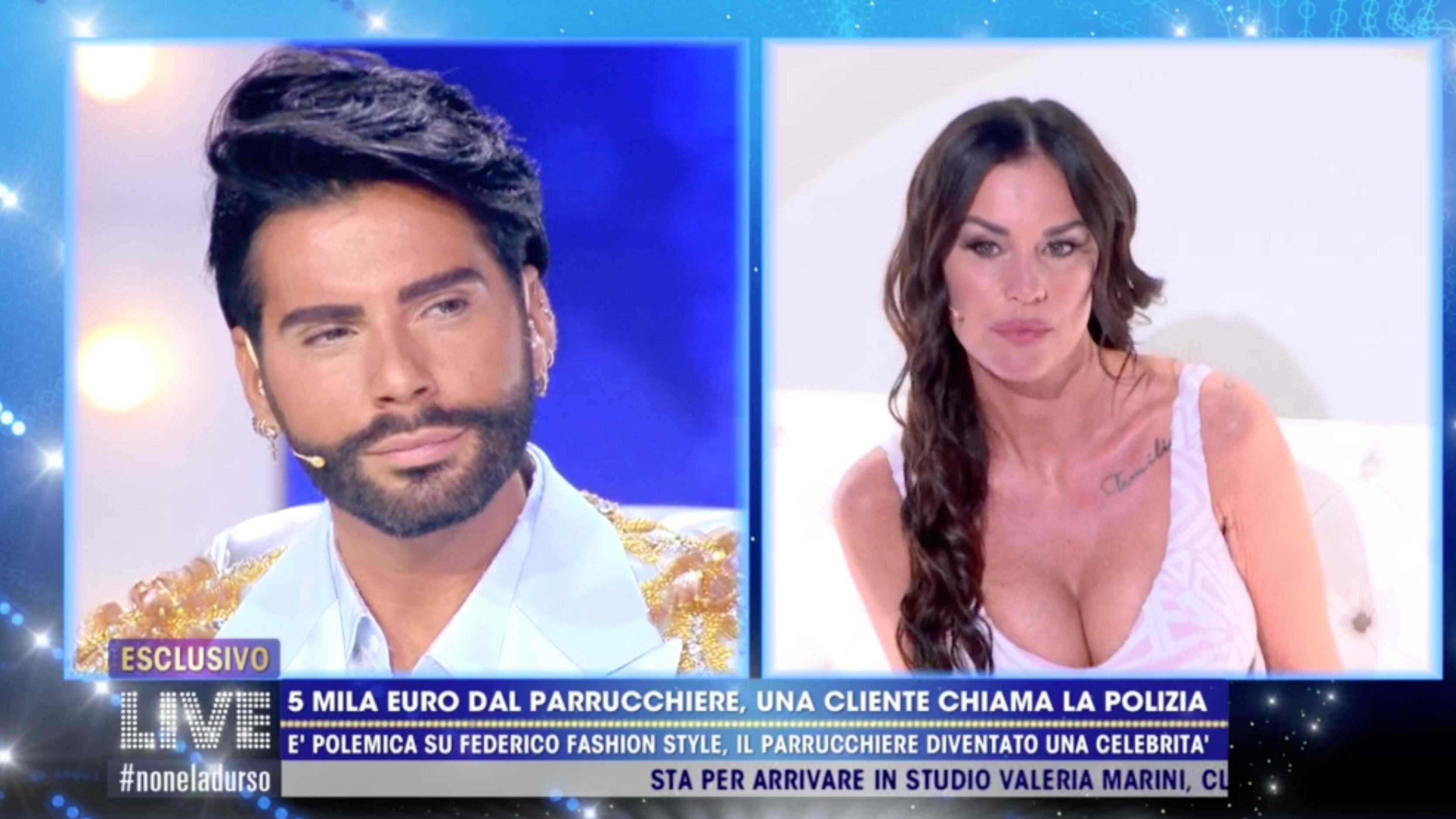 "Sei un ladro", "Devi pagarmi": la Mosetti e Federico Fashion Style si scannano in diretta