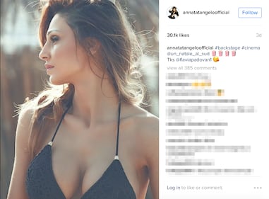Anna Tatangelo hot, il bikini nel backstage di "Un Natale al Sud" 2