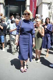 Abito sexy per Emma Marrone alla sfilata di Ferragamo 15