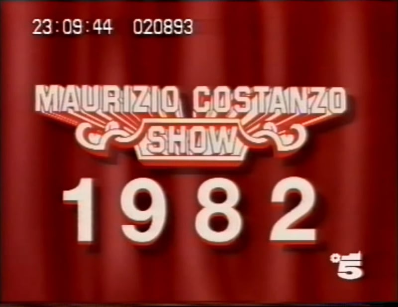 Il banner della prima puntata del Maurizio Costanzo Show