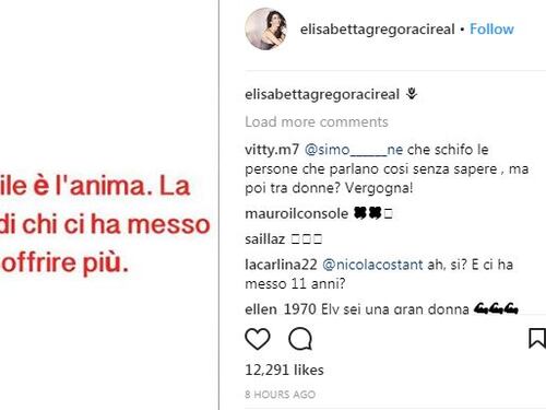 Elisabetta Gregoraci: "Più forte è il carattere, più fragile è l'anima"