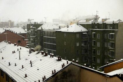 Questa mattina Milano si è svegliata sotto la neve 2