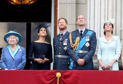 Meghan Markle e Kate Middleton al centenario del Raf 6