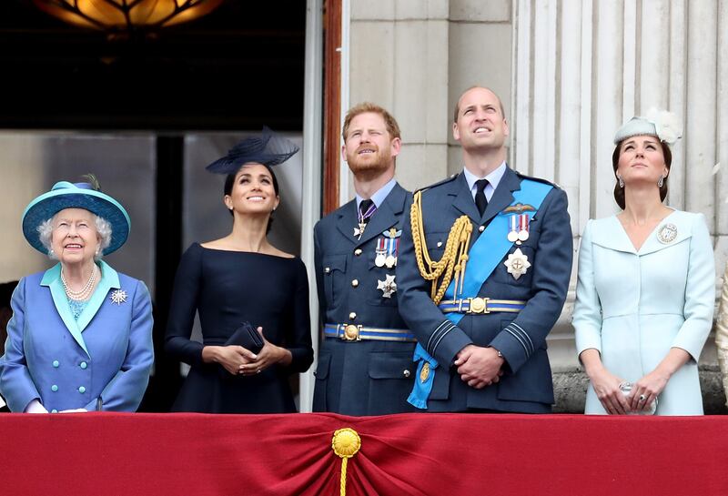 Meghan Markle e Kate Middleton al centenario del Raf 6