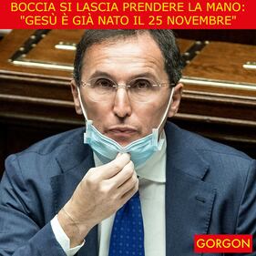 Ecco la satira del giorno. Boccia esagera col Natale 1