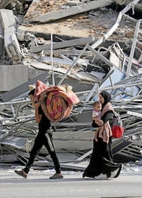 Fuga da Gaza, le immagini dell'evacuazione 9