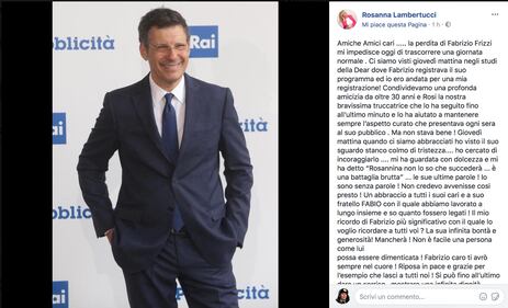 Fabrizio Frizzi, il cordoglio social dei vip 2