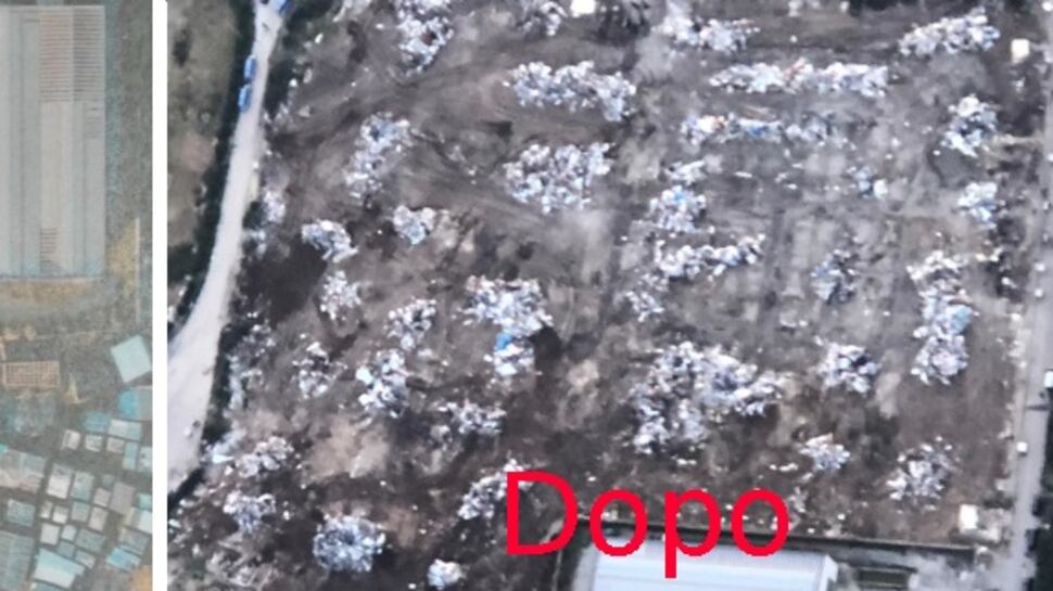 Le ruspe spianano la baraccopoli. Il ghetto dei migranti raso al suolo