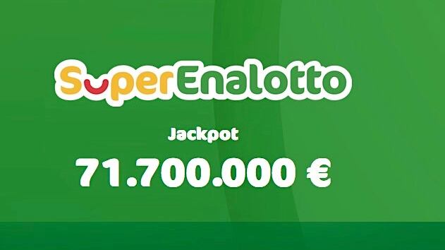 SuperEnalotto: due vincite da 63mila euro e il Jackpot vola a 71,7 milioni