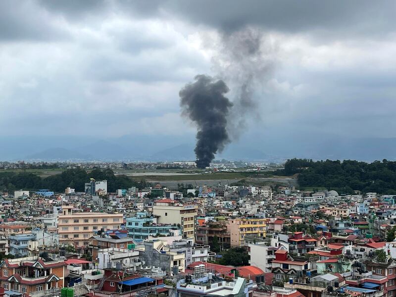 Le immagini dell'incidente aereo a Kathmandu 7