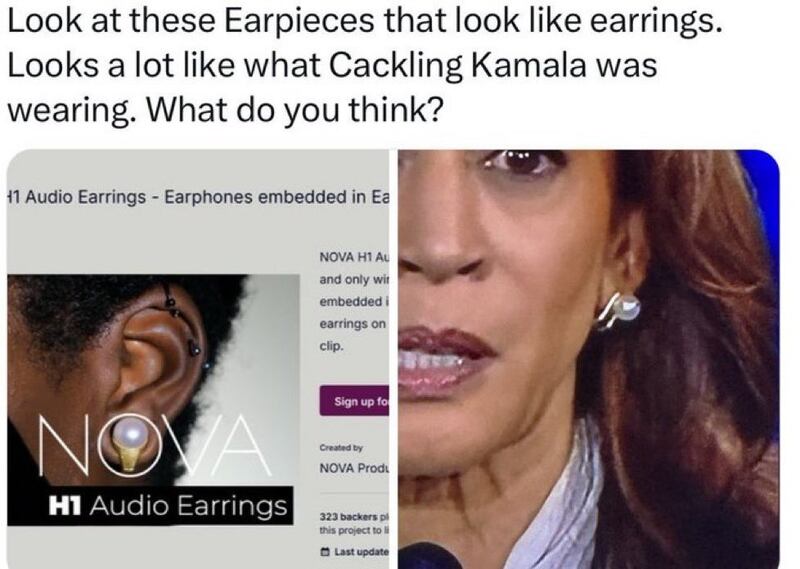 Kamala Harris orecchini