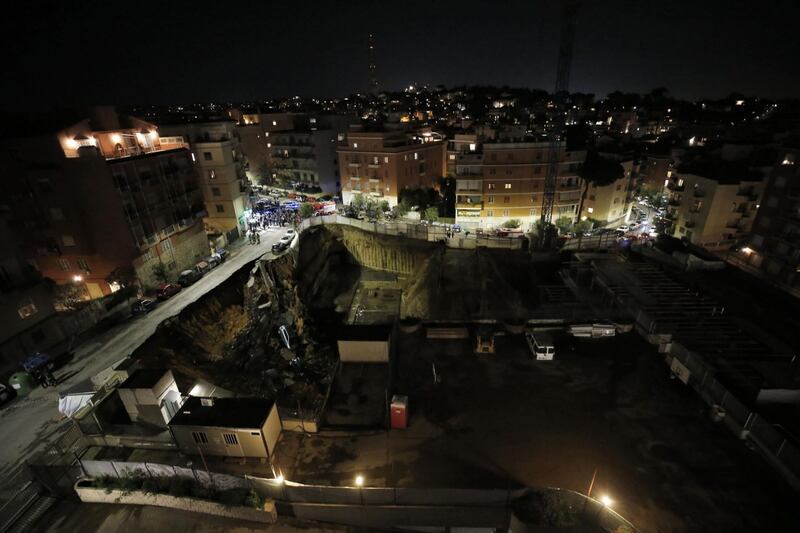 Roma, voragine alla Balduina 2