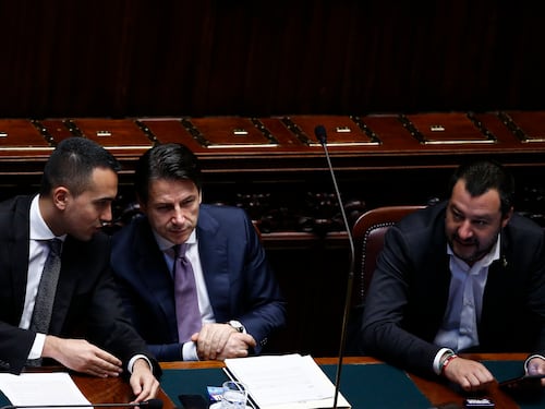 La grafia del "triumvirato" del governo