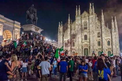 Italia campione d'Europa: tifosi in festa nelle piazze 13