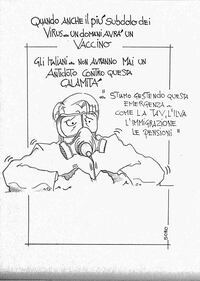 La vignetta del giorno: il virus e gli italiani 1