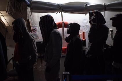 Lo sbarco dei migranti dell'Umanity 8