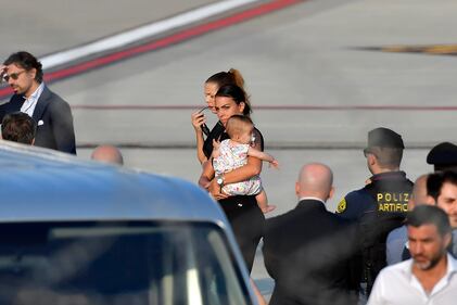 Cristiano Ronaldo arriva all'aeroporto di Caselle 2