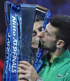ATP Finals, Djokovic trionfa contro Sinner: le immagini più belle della finale 21