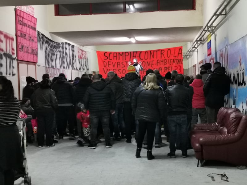 Manifestazioni contro la Lega a Scampia 7