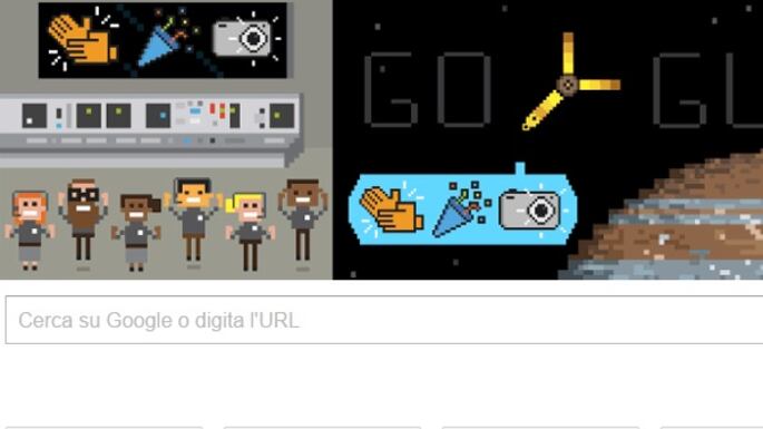 Un doodle di Google per celebrare l'arrivo di Juno su Giove