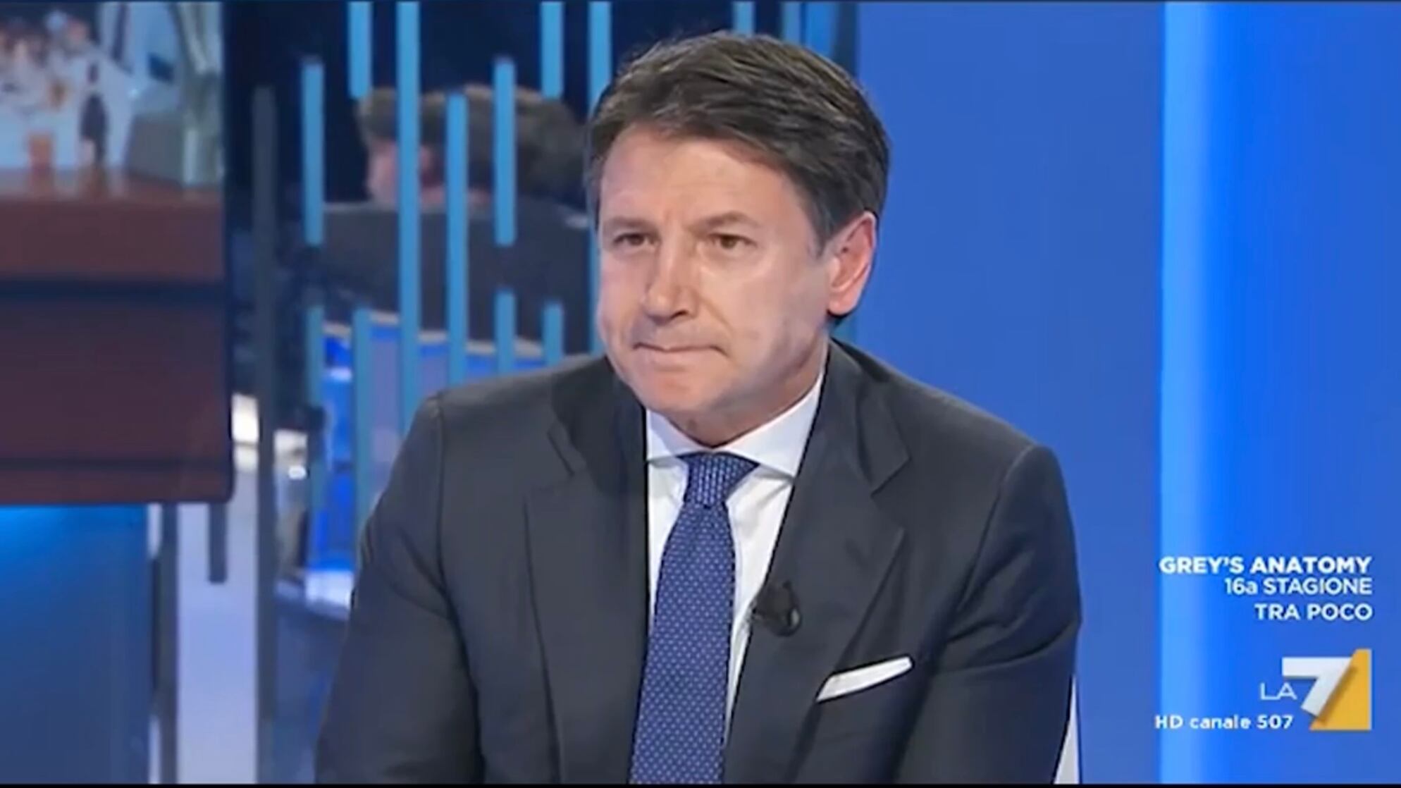 Quando Conte sudava in tv sentendo il nome di Draghi
