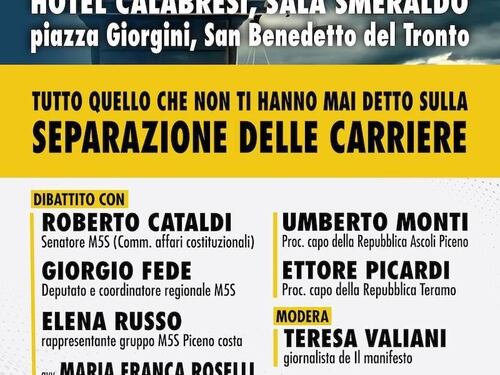 Magistrati sul palco col M5s per il “no” al referendum