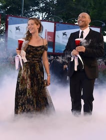 Cristiana Capotondi e Andrea Pezzi alla Mostra del cinema di Venezia (2014)