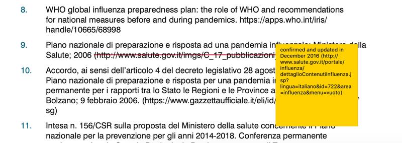 Correzione Guerra al report di Zambon
