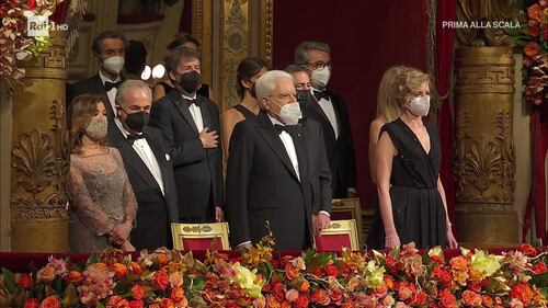 Il presidente Sergio Mattarella al teatro alla Scala 5