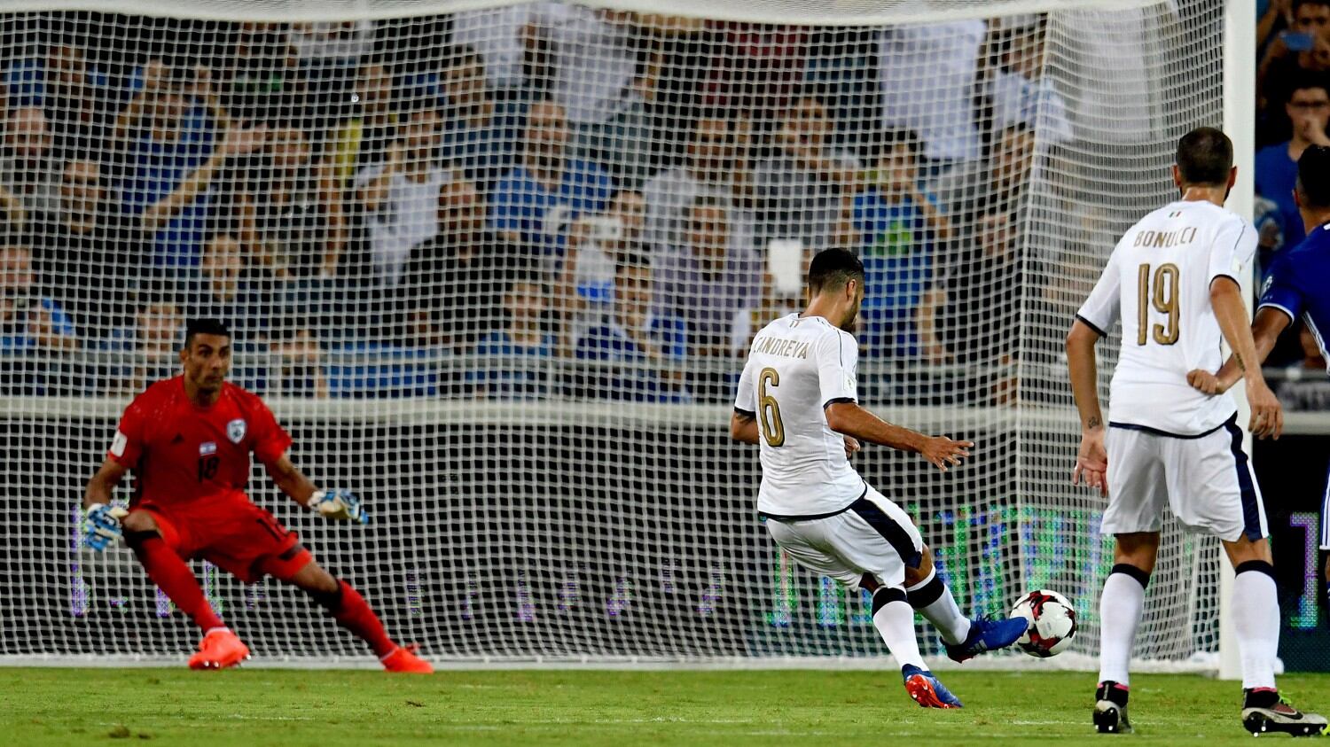 L'Italia soffre ma piega Israele: Pellè-Candreva-Immobile portano i 3 punti