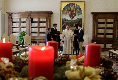 Renzi con la famiglia in Vaticano da papa Francesco 3