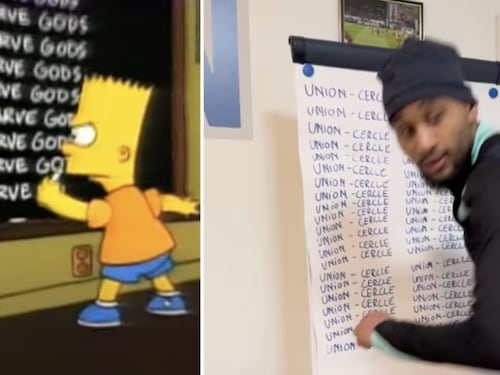 Offende gli avversari: il suo club lo condanna alla pena «Bart Simpson»