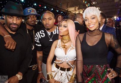 Nicki Minaj hot e fetish in lattice nero 9