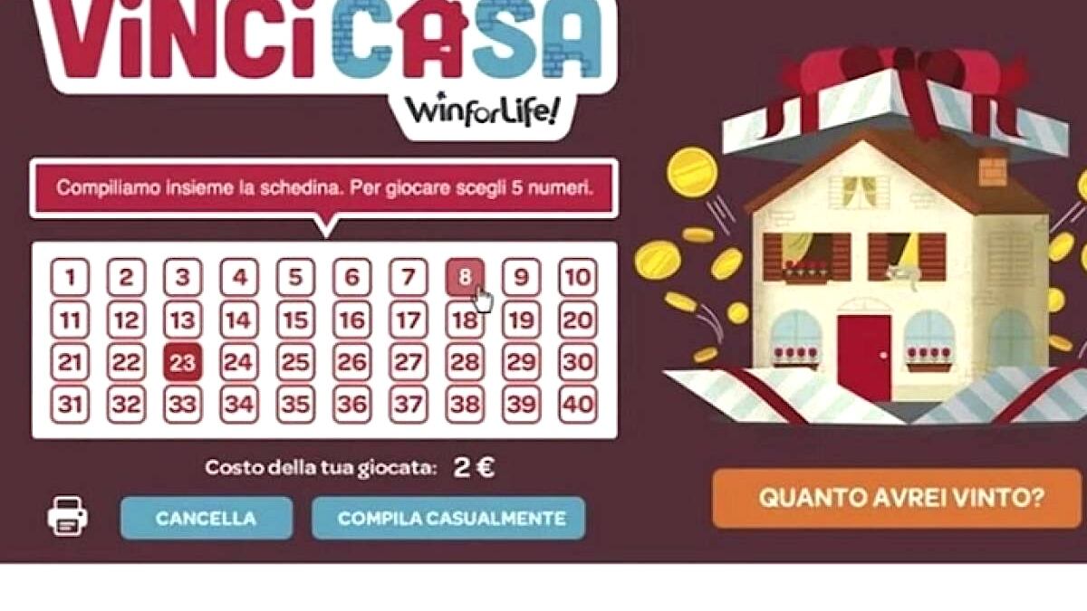 VinciCasa, centrato il premio da 500mila euro