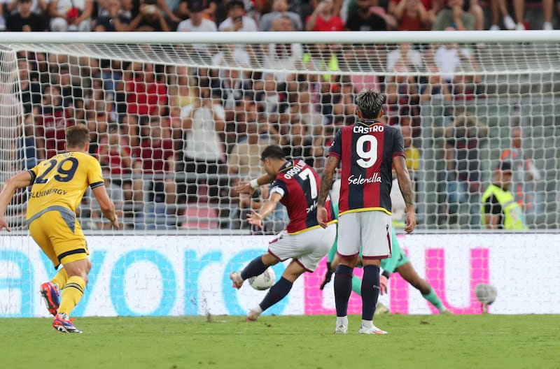 Orsolini rigore Bologna Udinese