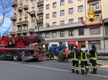 Forti raffiche di vento questa mattina a Milano 4