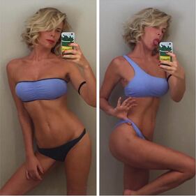Alessia Marcuzzi, bikini sexy al mare 4