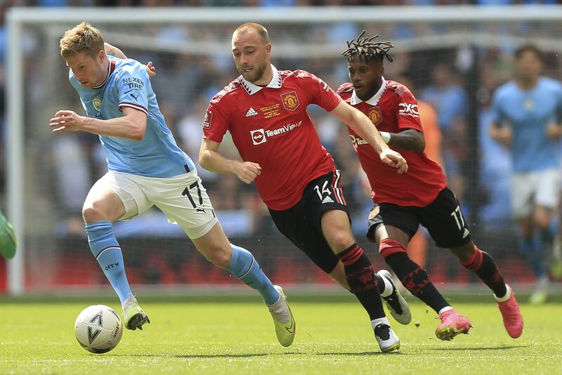 De Bruyne Eriksen Man City Man United Forogramma
