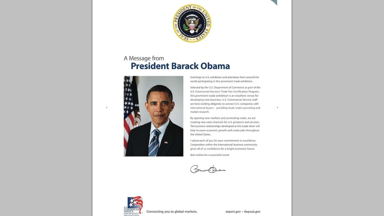 TuttoFood 2017, certificazione Usa "firmata" Barack Obama