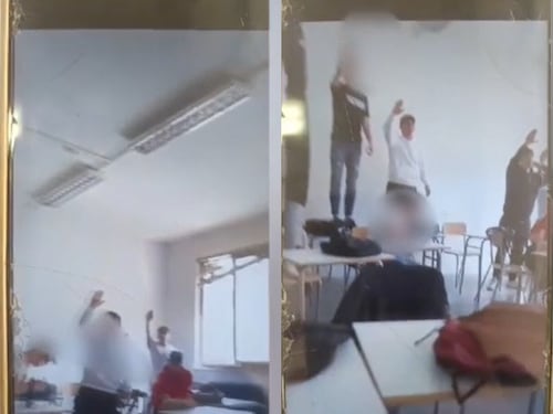 Saluto romano in un liceo di Roma. Il prof: "Solo folklore"
