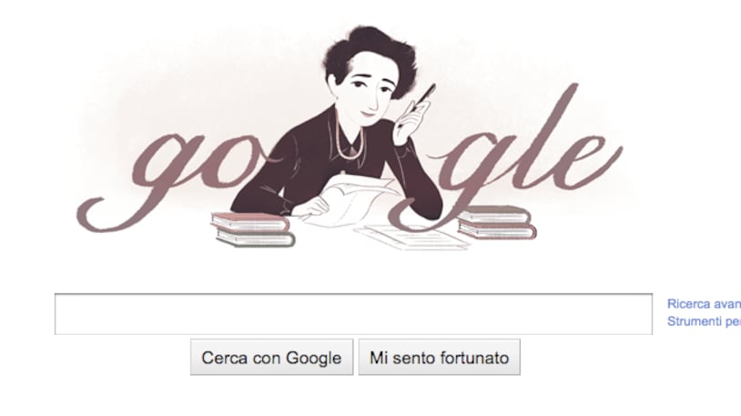 Google lancia un doodle per l'anniversario di Hannah Arendt