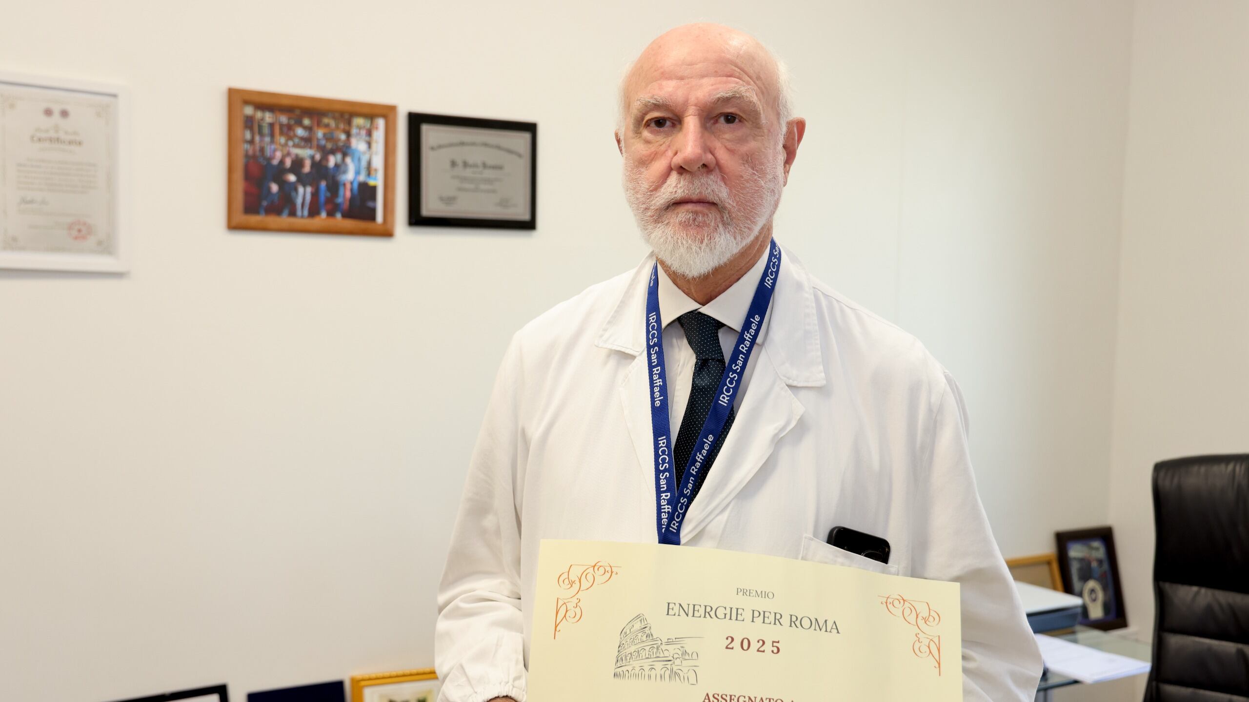 IRCCS San Raffaele Roma: il Prof. P.M. Rossini insignito del Premio “Energie per Roma - Salute”