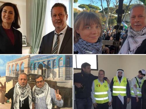 Da Boldrini a Di Battista: tutti i politici a braccetto con Hannoun
