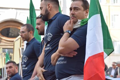 La manifestazione delle forze dell'ordine 7