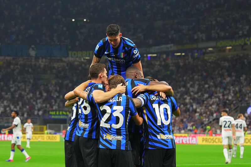 Inter celebrazione Inter Atalanta