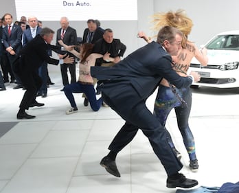 La (nuda) protesta a Putin 1