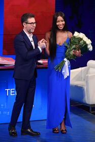 La splendida Naomi Campbell da Fabio Fazio 11