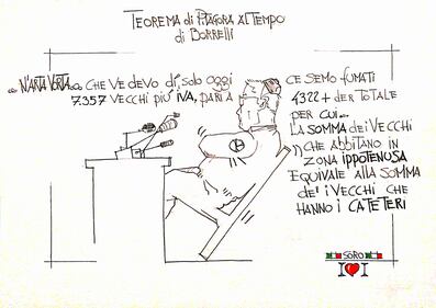 La vignetta del giorno: Conte e il teorema di Pitagora 1
